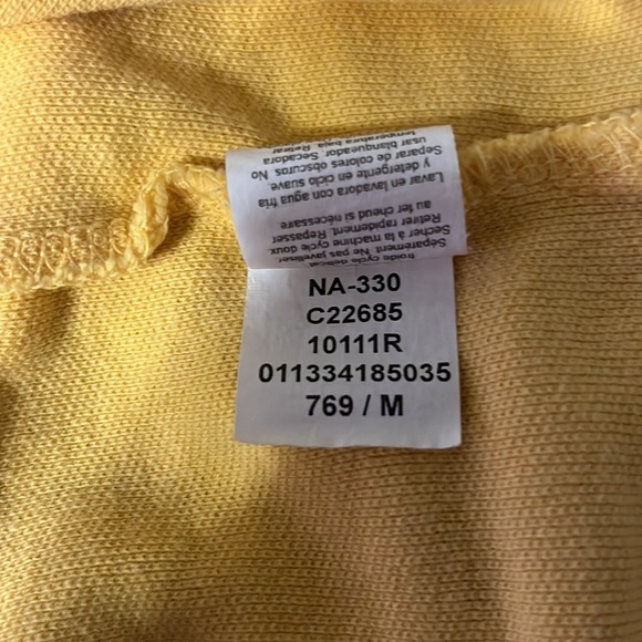 Chaps Ralph Lauren Yellow Cotton Vintage Golf Polo Shirt |M - Picture 5 of 8